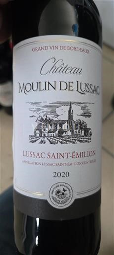 Bordeaux Lussac-saint-émilion Château Moulin De Lussac 2020