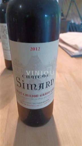 Bordeaux Saint-Émilion Grand Cru Grand Cru Château Simard 2012