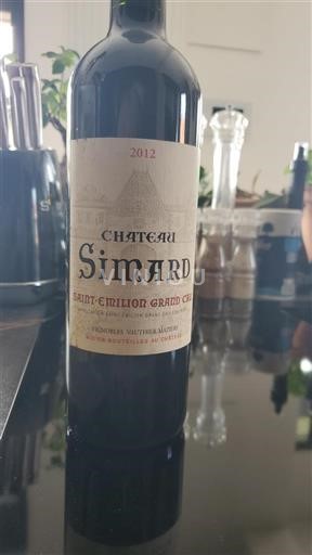 Bordeaux Saint-Émilion Grand Cru Grand Cru Château Simard 2012