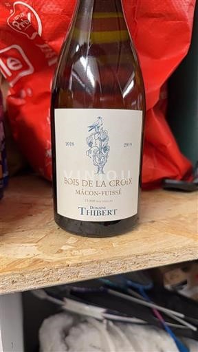 Bourgogne Mâcon et mâcon-villages Domaine Thibert Bois de la Croix 2019