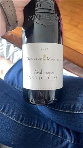 Vallée du Rhône Vacqueyras Domaine Montvac Arabesque 2022