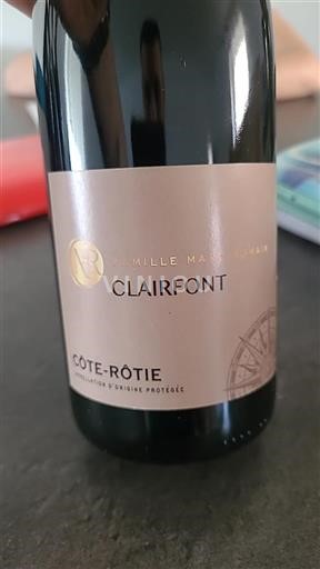 Údolí Rhôny Côte-rôtie Famille Marc Romain Clairfont 2021