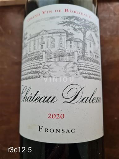 Bordeaux Fronsac Château Dalem 2020