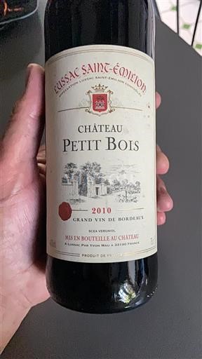 Bordéus Lussac-Saint-Émilion Château Petit Bois 2010