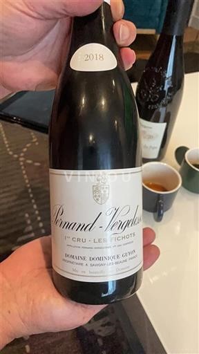 Bourgogne Pernand-vergelesses Premier Cru Domaine Dominique Guyon Les Fichots 2018