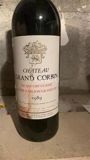 Bordeaux Saint-Émilion Grand Cru Grand Cru Grand Corbin 1989