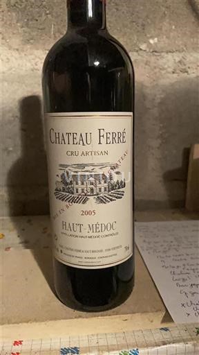 Bordeaux Haut-Médoc Château Ferré 2005