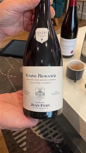 Burgundsko Vosne-romanée Jean Féry Les Cinq Terres 2022
