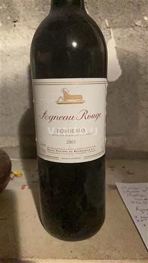 Bordeaux Baron Philippe De Rothschild Agneau Rouge 2001