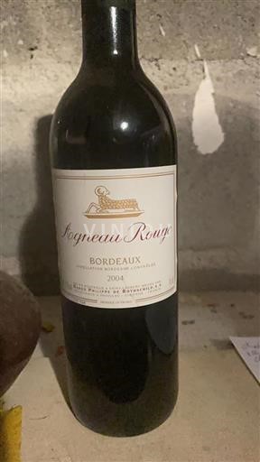 Bordeaux Baron Philippe De Rothschild Agnau Rouge 2004