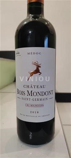 Bordeaux Médoc Cru Bourgeois Château Bois Mondont Saint-Germain 2018
