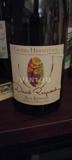 Údolí Rhôny Crozes-Hermitage David Reynaud Aux Bêtises 2017