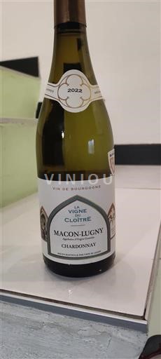 Bourgogne Mâcon et mâcon-villages Cave De Lugny La Vigne du Cloître 2022