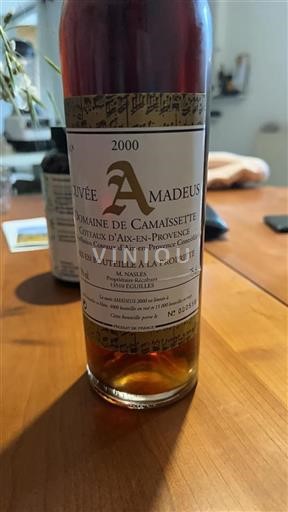 Vin Rosé sec Amadeus Domaine Camaïssette 2000 France Provence Coteaux-d'aix-en-provence