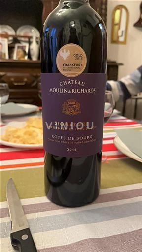 Bordeaux Côtes-de-bourg Château Moulin Des Richards Signature 2015