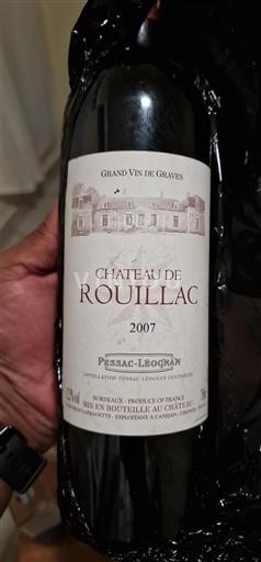 Bordeaux Pessac-Léognan Château Rouillac 2007