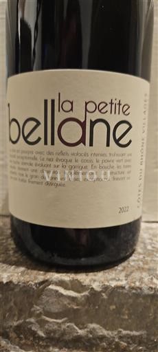 Vin Rouge sec Domaine La Petite Bellane 2022 France Vallée du Rhône Côtes-du-rhône-villages