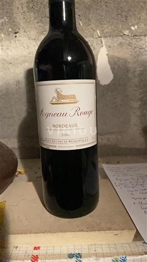 Bordeaux Baron Philippe De Rothschild Agneau Rouge 2006