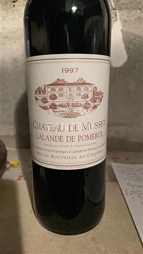 Bordeaux Lalande-de-Pomerol Château Musset 1997