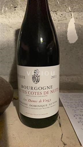 Burgundi Hautes Côtes de Nuits Domaine Dominique Guyon Les Dames de Vergy 2011