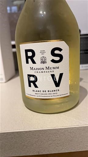 Champagne Grand Cru Maison Mumm Blanc de Blancs 2015