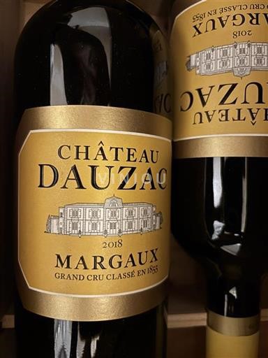 Bordeaux Margaux Grand Cru Château Dauzac 2018