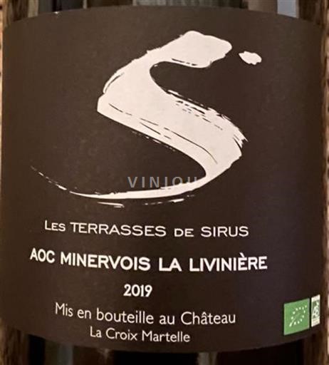 Languedoc Minervois-la-Livinière Château La Croix Martelle Les Terrasses de Sirus 2019
