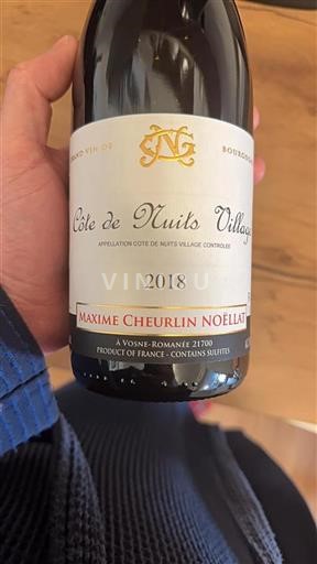 Bourgondië Côte de Nuits Villages Maxime Cheurlin Noëllat 2018