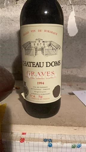 Bordeaux Graves Château Doms 1994