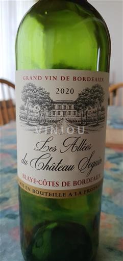 Bordeaux Blaye-Côtes-de-Bordeaux Château Seguin Les Allées 2020