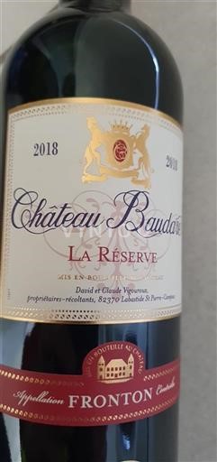 Sud-Ovest Fronton Château Baudare La Réserve 2018