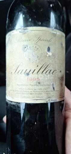 Bordeaux Pauillac Barons De Rothschild (lafite) Réserve Spéciale 1995