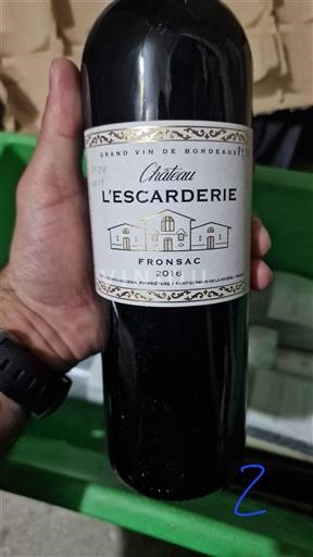 Bordeaux Fronsac Château L'escarderie 2018