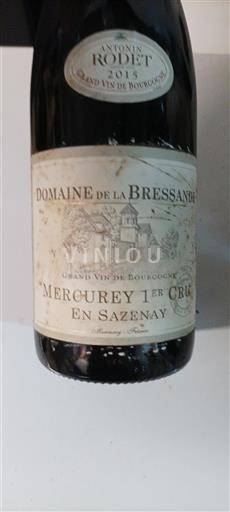 Bourgogne Mercurey Premier Cru Domaine La Bressande En Sazenay 2015