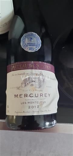 Borgogna Mercurey Château Santenay Les Montelons 2012