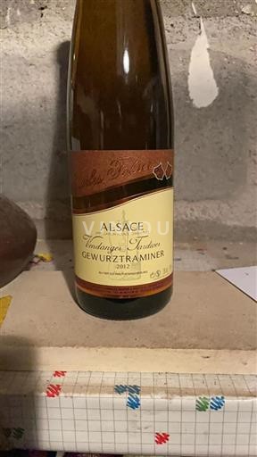 Alsazia Domaine Charles Fahrer Vendanges Tardives 2012