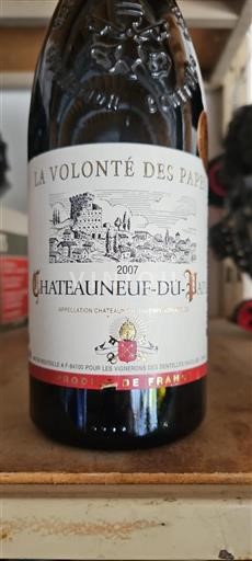 Rhônetal Châteauneuf-du-Pape La Volonté Des Papes 2007