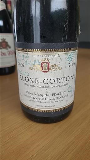 Bourgogne Aloxe-Corton Grand Cru Domaine Jacqueline Frachet Brinsolize 2006