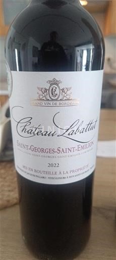 Bordeaux Saint-Georges-Saint-Émilion Château Labattut 2022