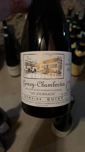 Burgundy Gevrey-Chambertin Domaine Quivy Les Journaux 2022