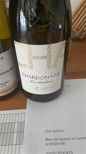 Vin Blanc sec Les Amandiers Chartreux 2023 France Languedoc AOC