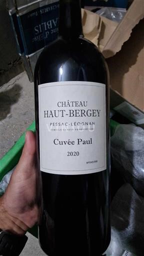 Bordeaux Pessac-Léognan Château Hautbergey Paul 2020
