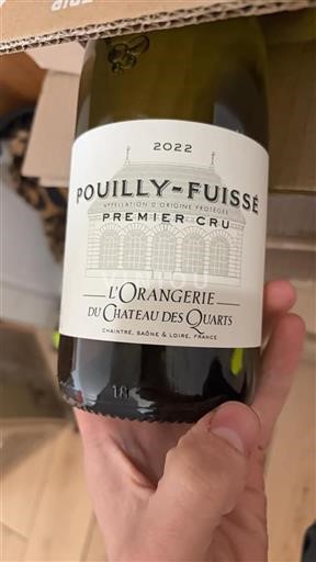 Burgundy Pouilly-Fuissé Premier Cru Château Des Quarts L%27Orangerie 2022