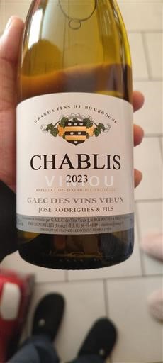 Burgundi Chablis Gaec Des Vins Vieux 2023