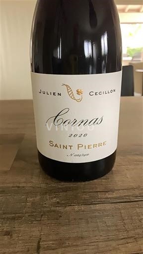 Vale do Ródano Cornas Domaine Julien Cécillon Saint Pierre 2020