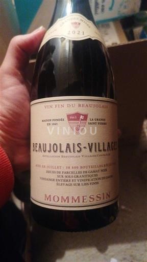 Beaujolais Beaujolais Villages Mommesin La Grange Saint Pierre 2021