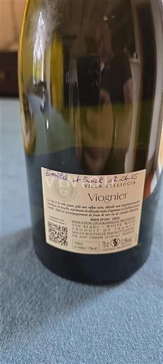 Linguadoca e Rossiglione Paese d'Oc Villa Belliccia Viognier 2023