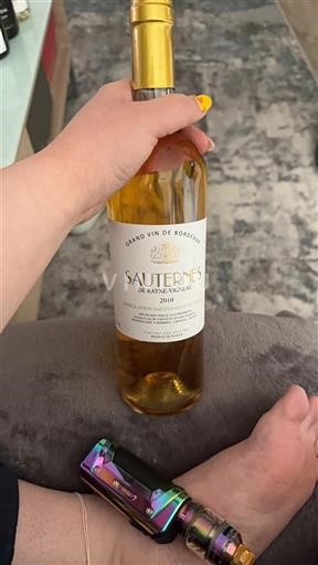 Bordeaux Sauternes Château Rayne Vigneau 2010