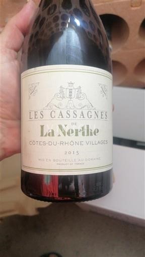 Valle del Ródano Côtes del Ródano Pueblos Château La Nerthe Les Cassagnes 2015