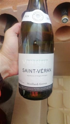 Borgogna Saint-Véran Moillardgrivot 2019
